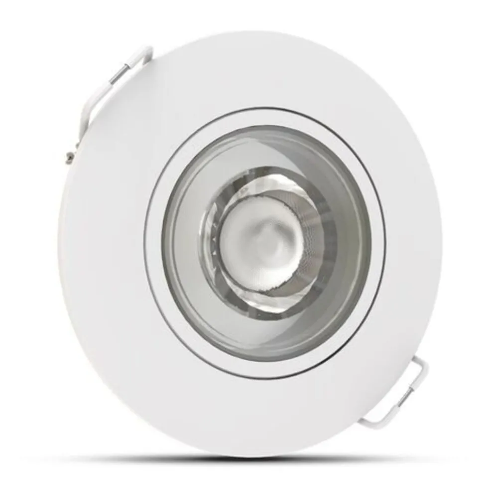 LED inbouwspot Wit- 4,8W - 420lm - 4000K - Kantelbaar - Niet Dimbaar - D80xH32mm