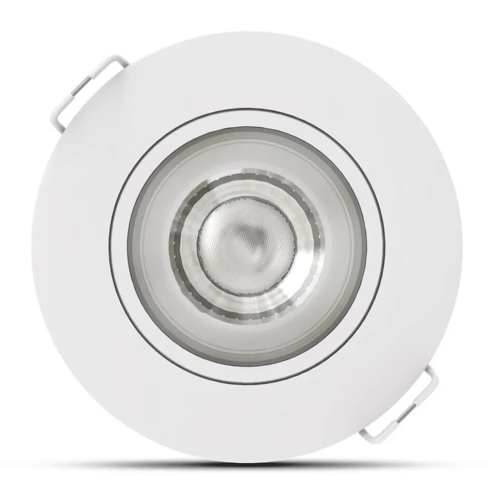 LED inbouwspot Wit- 4,8W - 420lm - 4000K - Kantelbaar - Niet Dimbaar - D80xH32mm