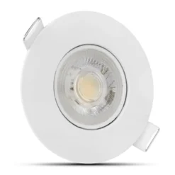 LED inbouwspot Wit- 4,9W vervangt 41W - 480lm - 4000K - Kantelbaar - Niet Dimbaar - D90xH22mm