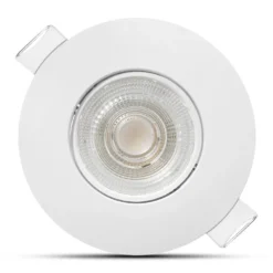 LED inbouwspot Wit- 4,9W vervangt 41W - 480lm - 4000K - Kantelbaar - Niet Dimbaar - D90xH22mm