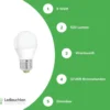 LED Lampe dimmbar - E27 Sockel - 5W entspricht 45W - Warmweiß 3000K
