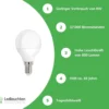LED Lampe - E14 Sockel - 8W entspricht 50-60W - Tageslichtweiß 6000K