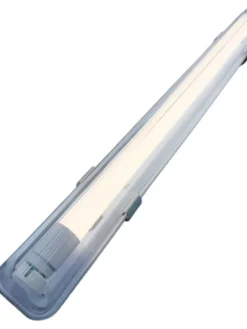 LED Leuchtstoffröhren Komplettset - 150cm Einzelfassung - IP65 Feuchtraum - Wannenleuchte - inkl. 25W LED Leuchtstoffröhre - 3000K Warmweiß