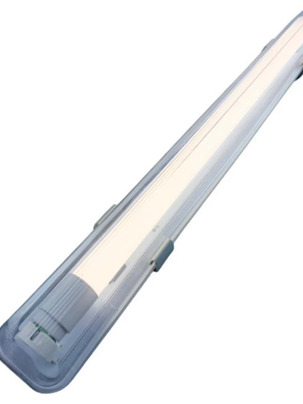 LED Leuchtstoffröhren Komplettset - 120cm Einzelfassung - IP65 Feuchtraum - Wannenleuchte - inkl. 18W LED Leuchtstoffröhre