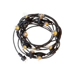 LED Lichterkette 20m (2x10m) - Inkl. 20x LED Lampe G45 - 1W - 3000K