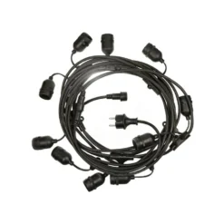 LED Lichterkette 20m (2x10m) - Inkl. 20x LED Lampe G45 - 1W - 3000K