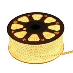 LED Lichtschlauch Pro V3 7MM | 200W 24.000Lm – 3000K 830 Warmweiß | 50 Meter Baustellenbeleuchtung | Plug & Play | 120 LEDs/m