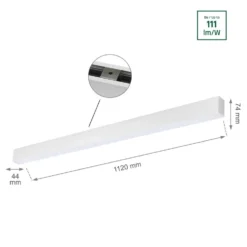 LED Linear Design Pendelleuchte Weiß - 112cm - 36W - 4000K Neutralweiß