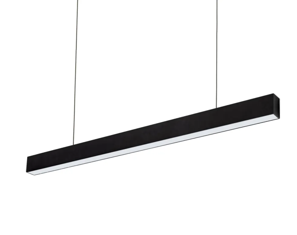LED Linear Design Pendelleuchte Schwarz inkl. Bewegungssensor - 112cm 36W 4000Lm