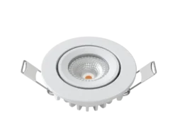LED-Mini-Einbaustrahler IP65 – Weiß 62 mm – 5 W 450 lm – 2700 K 827 Warmweiß | Einbaudurchmesser 52 mm – Triac dimmbar | 230V