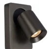 LED-Nachttischlampe / Wandleuchte – Spot MEGANO Schwarz – 5 W, 450 lm – 3000 K (830 K Warmweiß) | GU10-Fassung – mit USB-A- und USB-C-Ladeanschluss