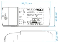 LED Netzteil dimmbar - 12V 25W 2.08A - geeignet für 12V LED-Beleuchtung