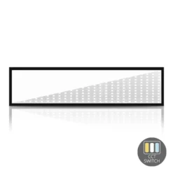 LED-Panel Backlit – Premium Schwarz – 36W 3960Lm – CCT 830-840-860 Multi-Color-Switch | 120x30cm – UGR19 Prisma