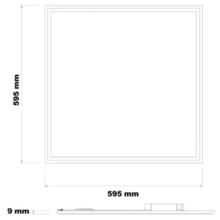 LED Panel 60x60cm - 3000K, 4000K oder 6500K - 40W 4600Lm