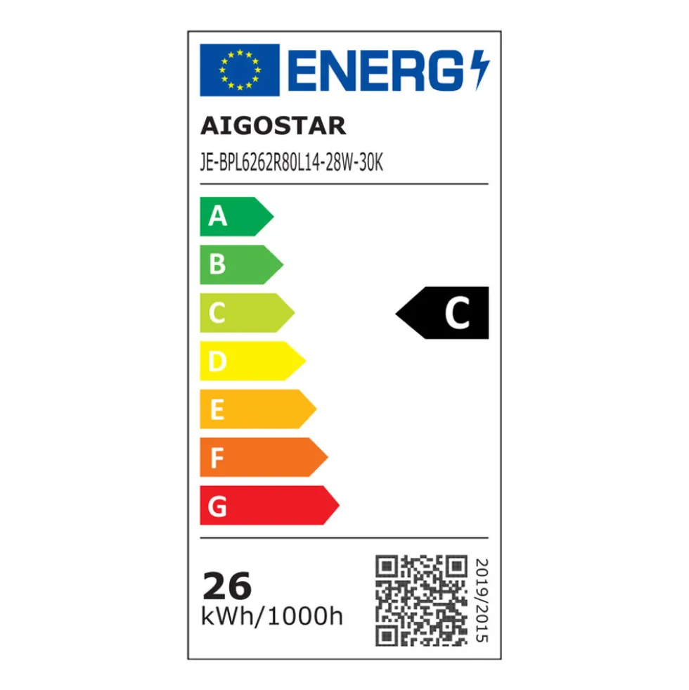 LED Panel 62x62cm - 28W 180lm p/w - 6000K 865 - Backlit