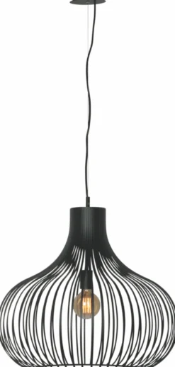 LED Pendelleuchte Aglio 60cm Schwarz