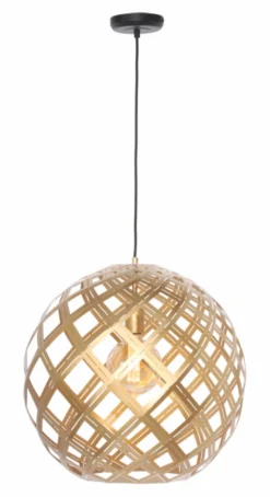 LED Pendelleuchte Emma Globe 40cm Gold