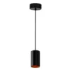 LED Pendelleuchte Schwarz Gold CHLOE - 1x GU10 Fassung