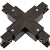 LED 3-Phasen Schienenverbinder Schwarz Zubehör | X-Kreuzverbindung - 3-Phasen Universal 230V
