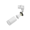 LED Schienenstrahler Mini Weiß mit opalem Ring - 3-Phase universal - GU10 Fassung