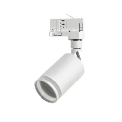 LED Schienenstrahler Mini Weiß mit opalem Ring - 3-Phase universal - GU10 Fassung