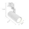 LED Schienenstrahler weiß - 3-Phase universal - GU10 Fassung