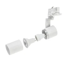 LED Schienenstrahler weiß - 3-Phase universal - GU10 Fassung