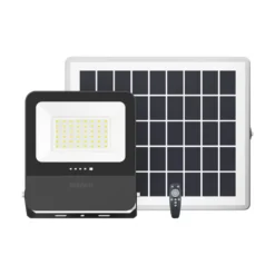 LED-Solarstrahler inkl. Sensor – 50 W, 1800 lm – Einstellbare Lichtfarbe – Schutzart IP65