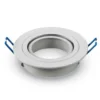 LED Spot Einbaurahmen für GU10 / MR16 - 75mm - weiß - rund - schwenkbar - Einbaugröße 92mm