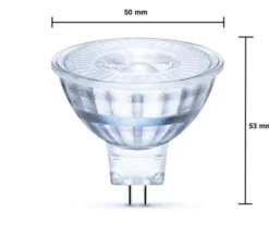 LED Spot GU5.3 - MR16 LED - 3W entspricht 25W - 4000K Neutralweiß - Glasgehäuse