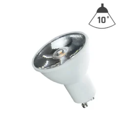 LED Spot GU10 - 6W entspricht 40W - 6000K Tageslichtweiß - 10° Abstrahlwinkel