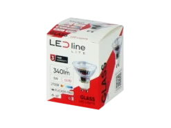 LED Spot GU10 - 5W entspricht 50W - 2700K Warmweiß - Glasgehäuse