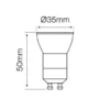 LED Spot Ø35mm - GU10 / GU11 - 4W entspricht 20W - 6000K Tageslichtweiß - Keramik