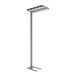 LED Stehlampe Comfort Head Schwarz 114W 20000lm - 840 Kaltweiß| Dali Dimmbar | UGR<16 Grau