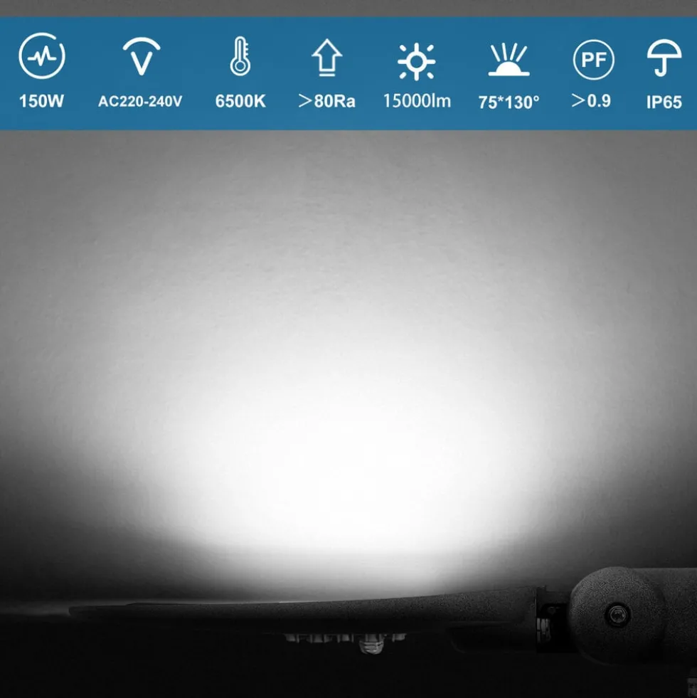 LED Straßenlaterne IP65 - 200W 17.400 Lumen - 6500K Tageslichtweiß - 3 Jahre Garantie