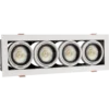 LED Strahler Einbaurahmen Modern mini - rechteckig mit 4x GU10 Fassung