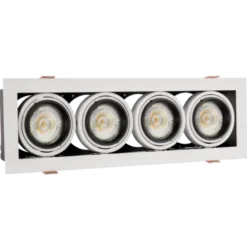 LED Strahler Einbaurahmen Modern mini - rechteckig mit 4x GU10 Fassung