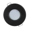 LED Strahler Einbaurahmen Schwarz rund - Badezimmer IP44 - Sägegröße 73mm - Außengröße 83mm