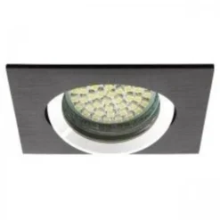 LED Strahler Einbaurahmen Schwarz - Sägegröße 70-75mm Außengröße 82x82mm