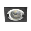 LED Strahler Einbaurahmen Schwarz - Sägegröße 80mm Außengröße 90x90mm