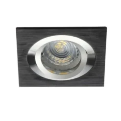 LED Strahler Einbaurahmen Schwarz - Sägegröße 80mm Außengröße 90x90mm