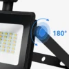 LED Strahler mit Bewegungssensor - 50W entspricht 450W - Lichtfarbe optional - 3 Jahre Garantie