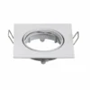 LED Strahler 72mm Einbaurahmen - weiß - Quadrat 80x80mm - schwenkbar