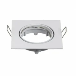 LED Strahler 72mm Einbaurahmen - weiß - Quadrat 80x80mm - schwenkbar
