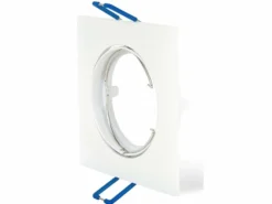 LED Strahler 72mm Einbaurahmen - weiß - Quadrat 80x80mm - schwenkbar