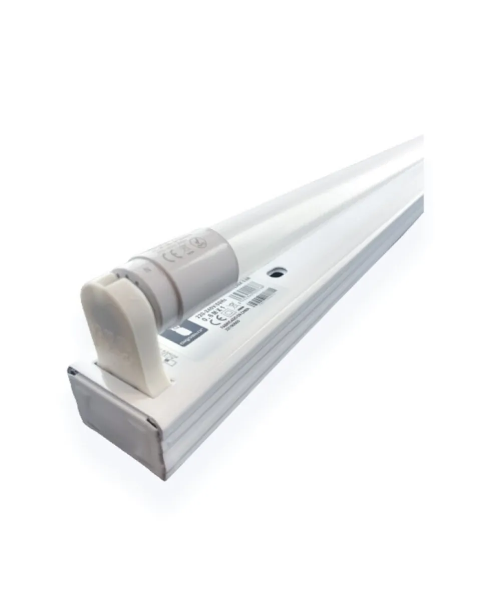 LED TL-Leuchte 120 cm – Einzel oder Doppel – IP20 – T8 G13 – Aluminium weiß