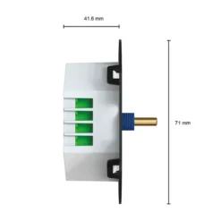LED Universal Dreh Dimmer Einsatz 400W - Unterputz | Phasen an- und Phasen abschnitt - TRIAC RLC 0.3 - 500Watt
