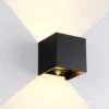 LED Wandlampe mit Bewegungs- und Dämmerungssensor - 2x3W dimmbar - 2700K