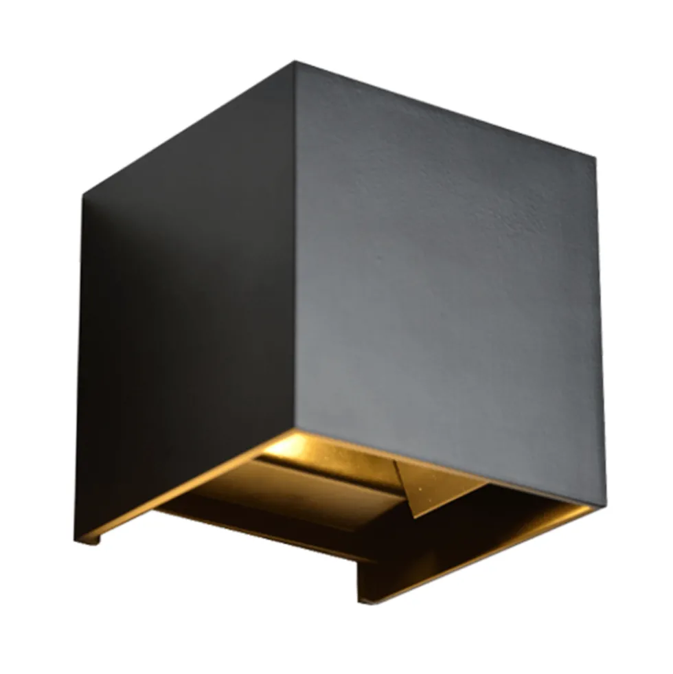LED Wandlampe Up and Down - IP65 - 2x3W dimmbar - 3000K Warmweiß - einstellbarer Abstrahlwinkel