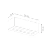 LED Wandleuchte Beton VEGA 30 - 1 x E27 Fassung - exkl. LED's